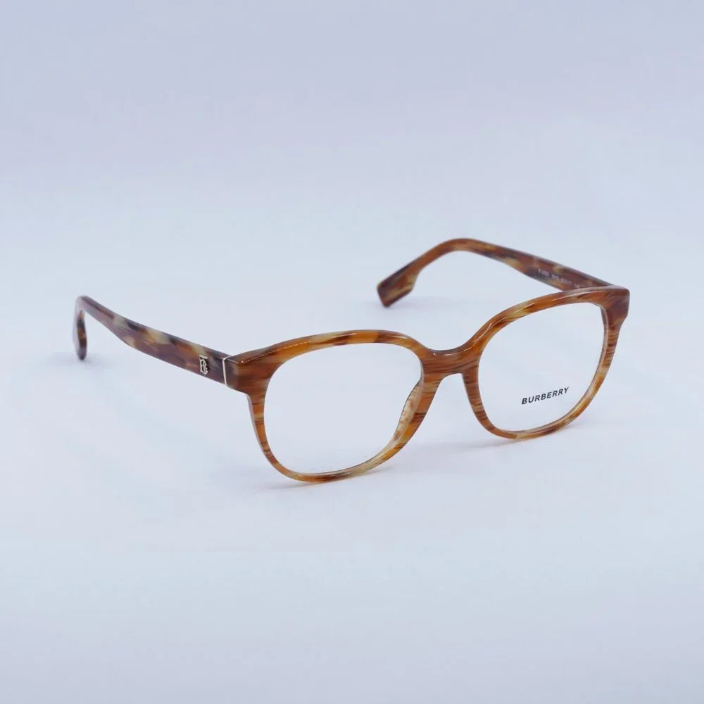 Burberry BE2332 3915 Eyeglasses Spotted Brown 52mm Square Frame - Picture 6 of 10